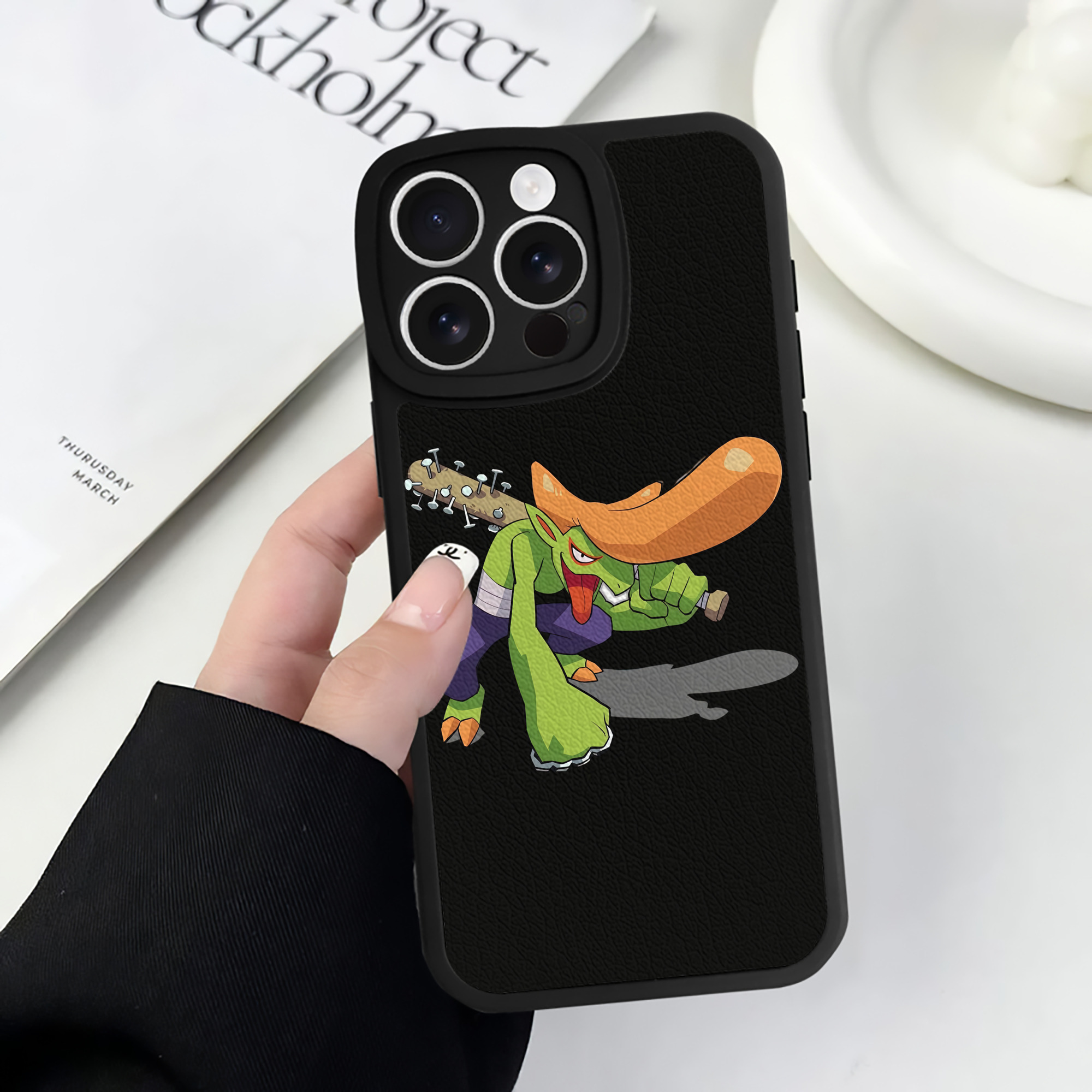 （画像用） 妖怪ウォッチ Yo-kai Watch 【iPhone 16シリーズ対応】シリコンスマホケース（レザー調） 材質：シリコン